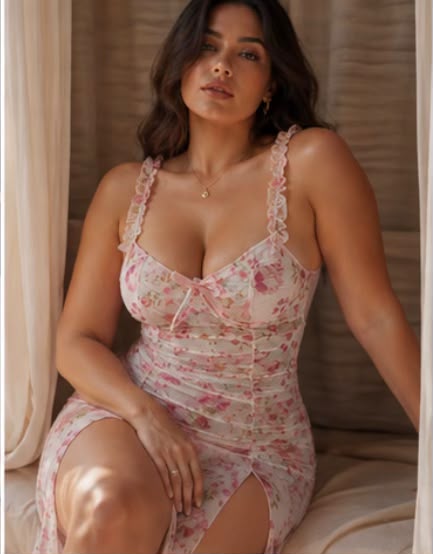 Robe mesh fleurie – Image 2