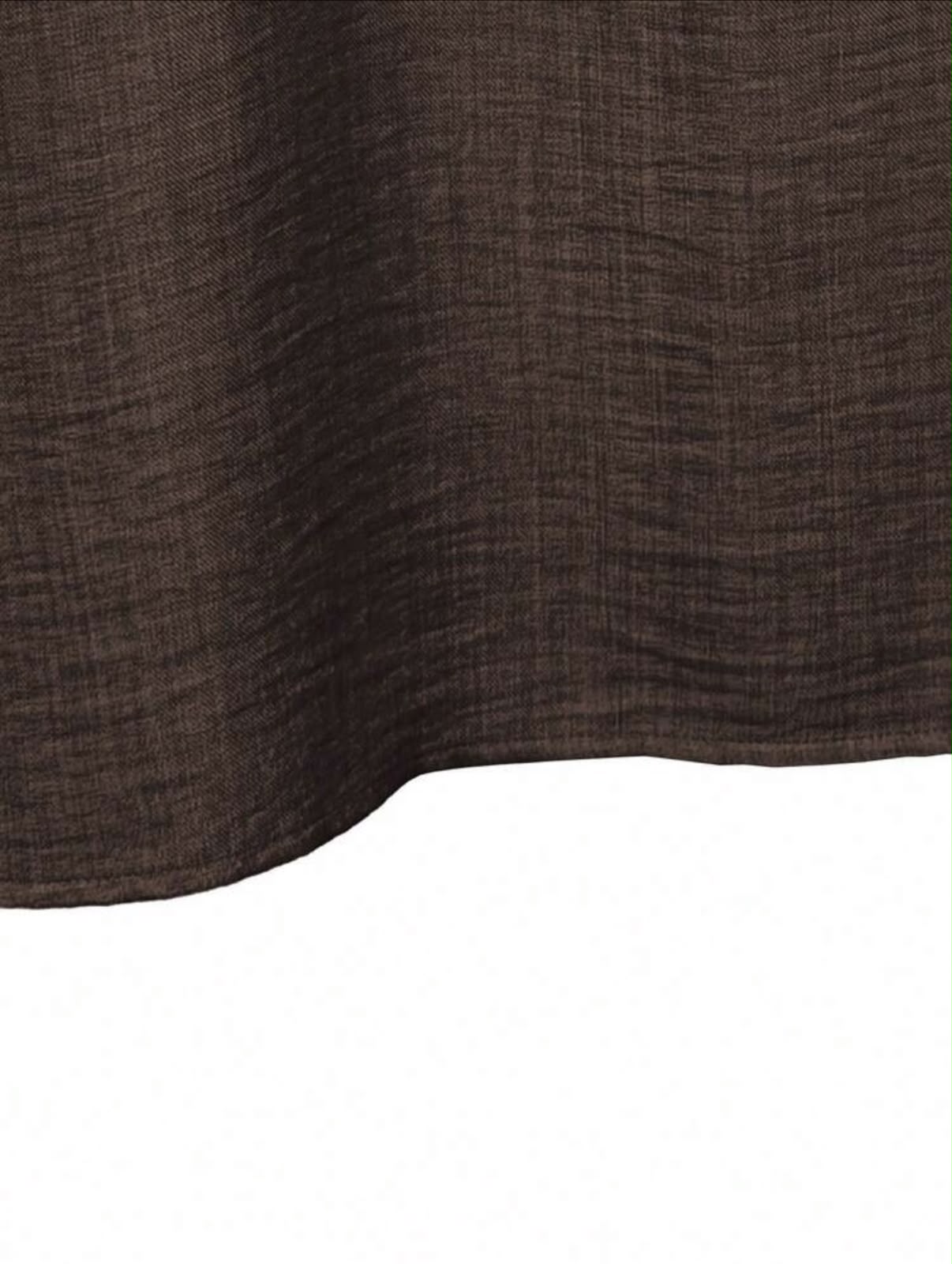 Ensemble 2 Pièces Lin Marron Chocolat Haut & Pantalon Large – Image 5